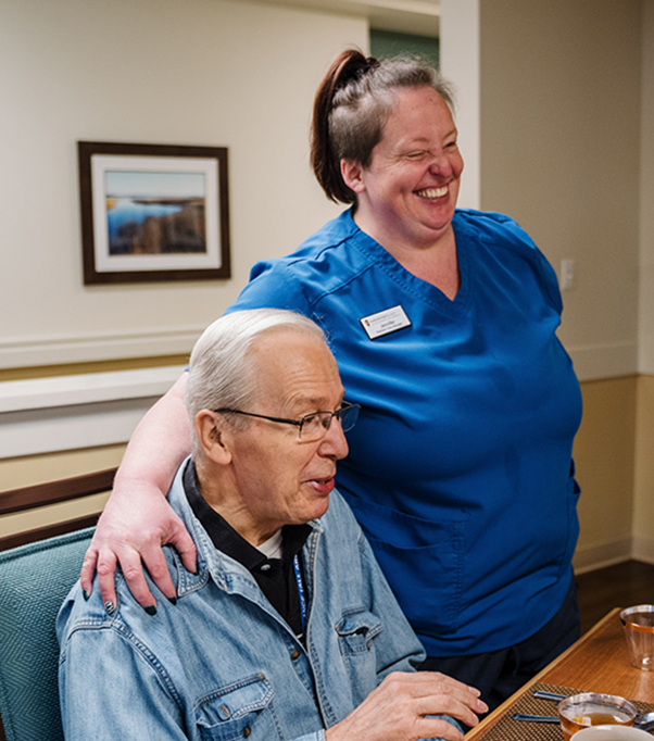 Mother and daughter at Clear Creek Memory Care in Fayetteville, Arkansas