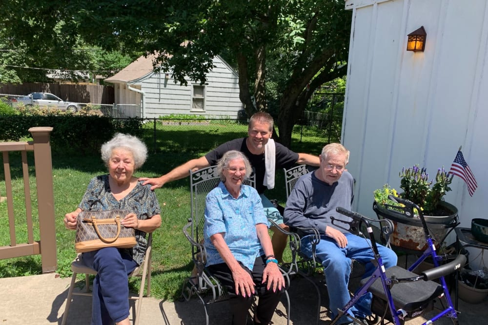 Residents enjoying the outdoors