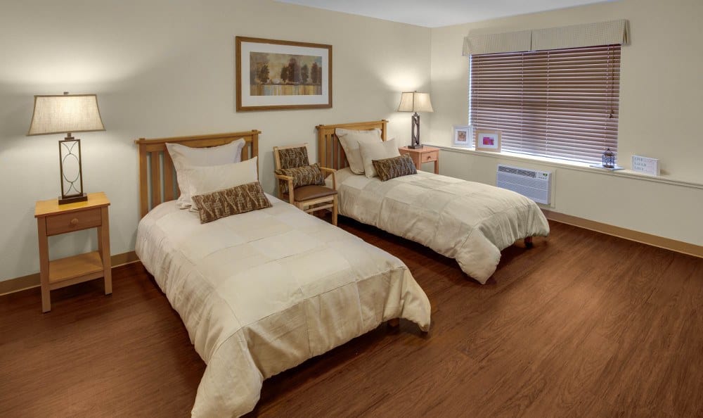 Spacious senior living bedrooms in Aurora, CO