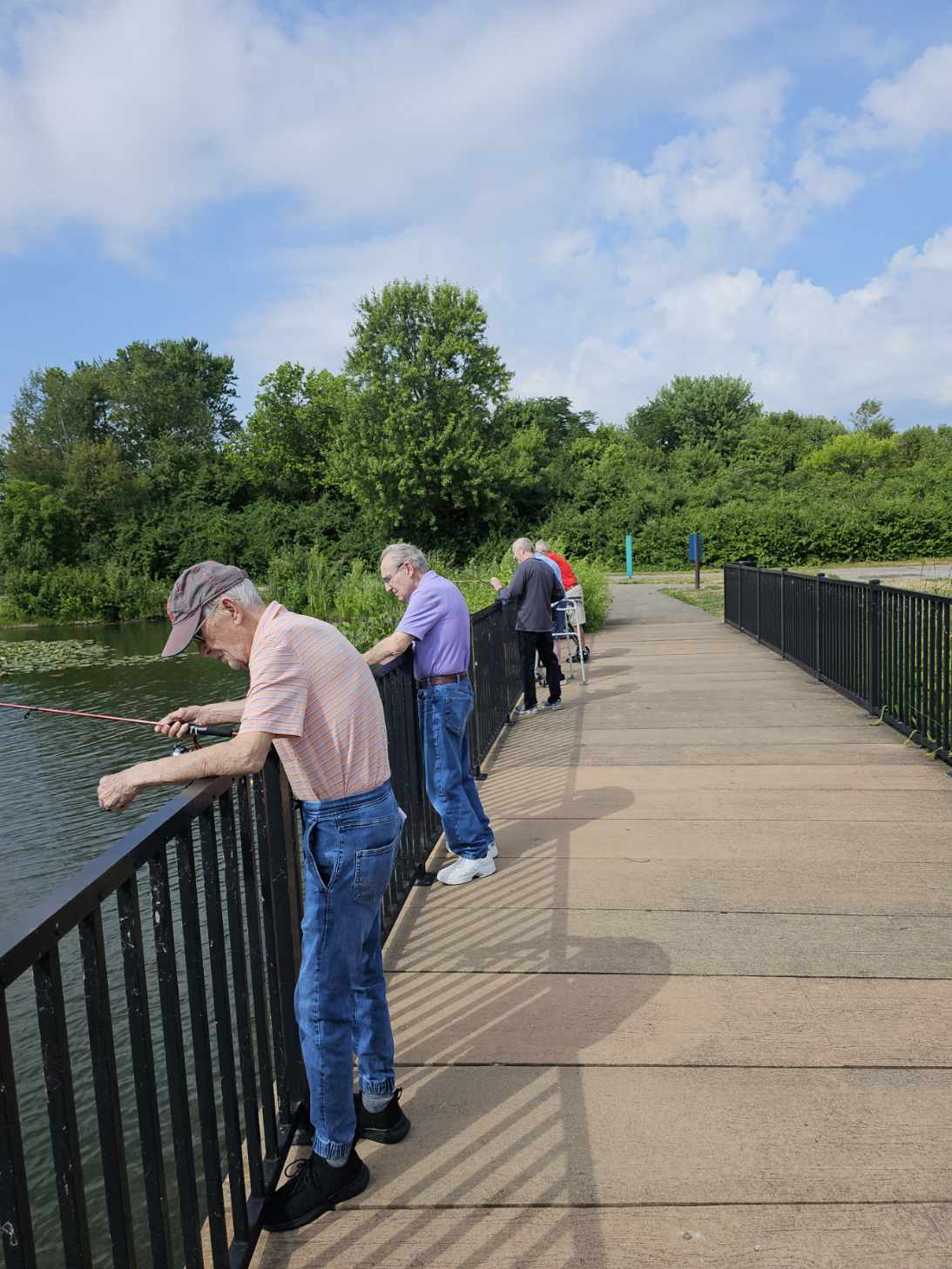 residents fishing