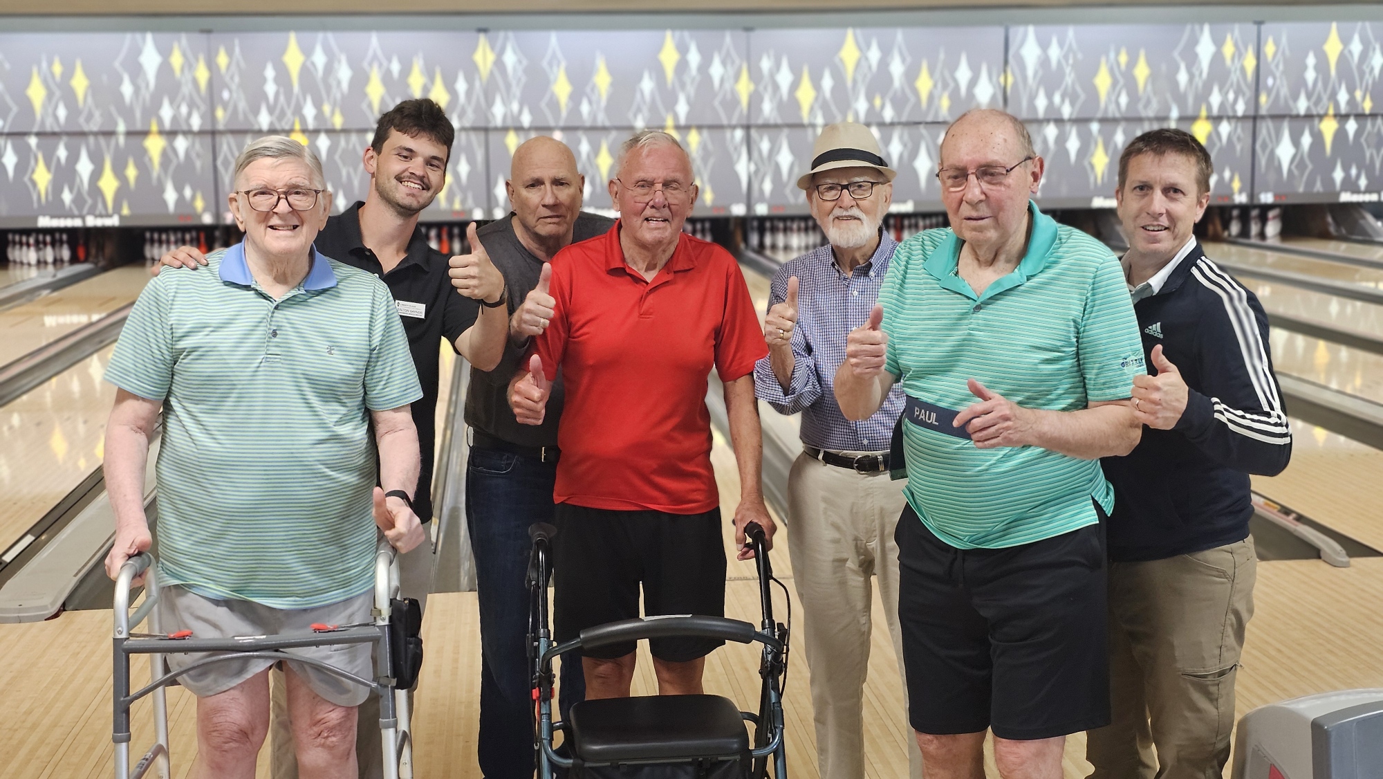 Photo of the men's blowing league