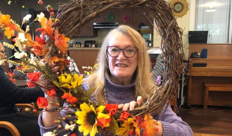 Chisholm Place Memory Care Fall Decorating